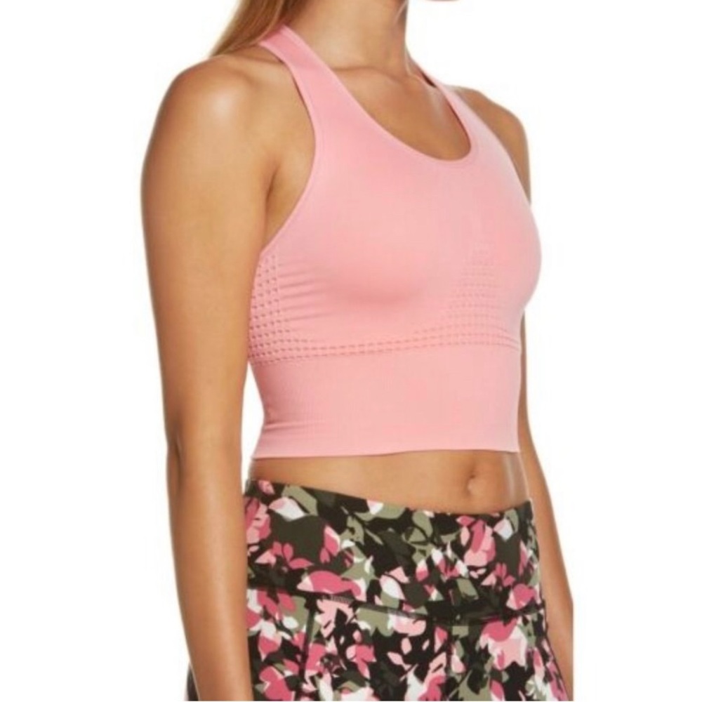 Sweaty Betty Stamina Calypso Pink Seamless Bra